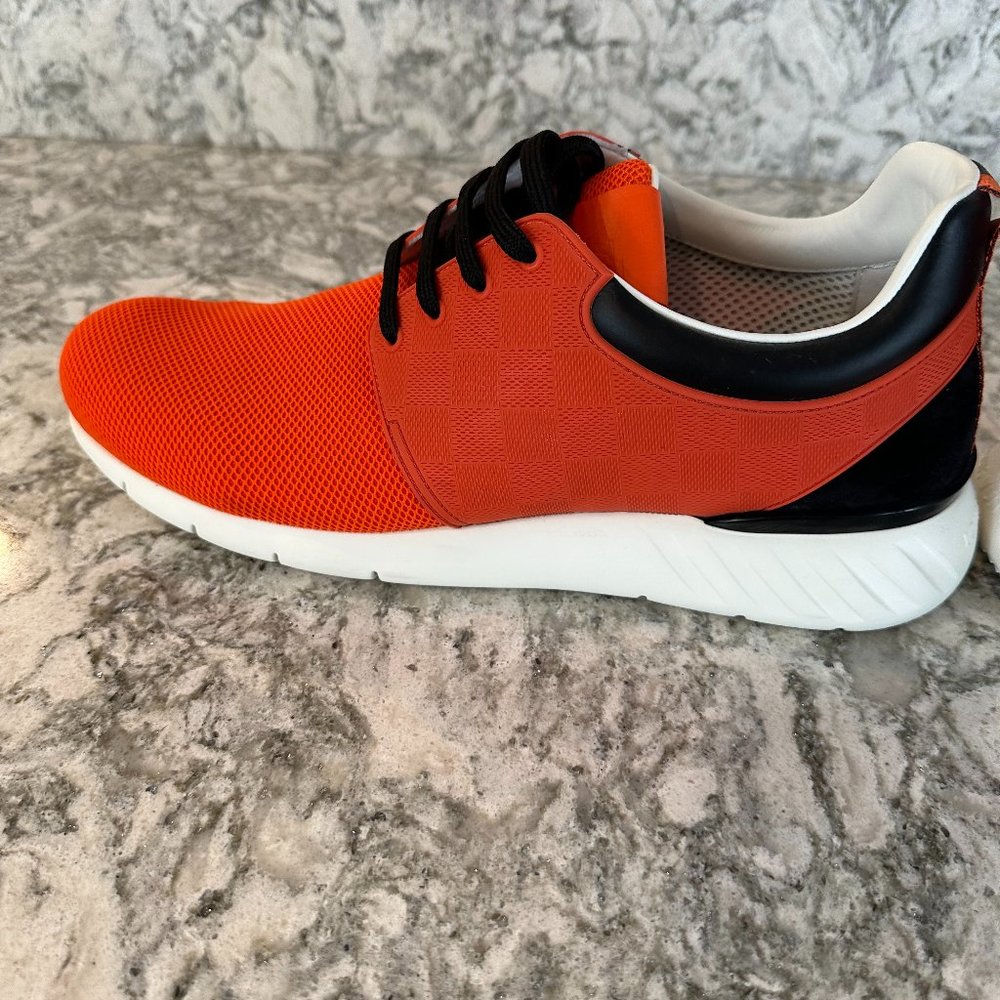 Louis Vuitton Orange Fastlane Sneaker Size 10